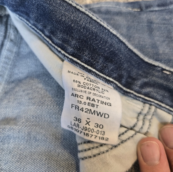 Wrangler 20x FR Jeans 36x30 - Picture 3 of 3